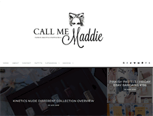 Tablet Screenshot of callmemaddie.com